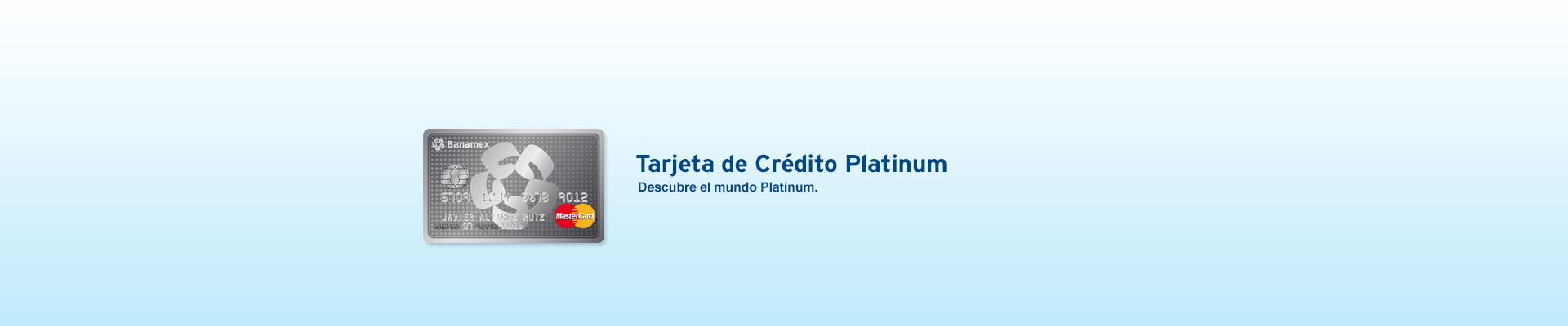 Tarjeta de crédito Platinum