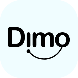 Logo de Dimo.