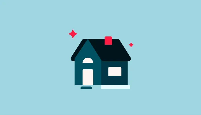 Ilustración de vivienda que representa patrimonio, compra de casa y financiamiento hipotecario para alcanzar metas de vivienda y estabilidad financiera a largo plazo.