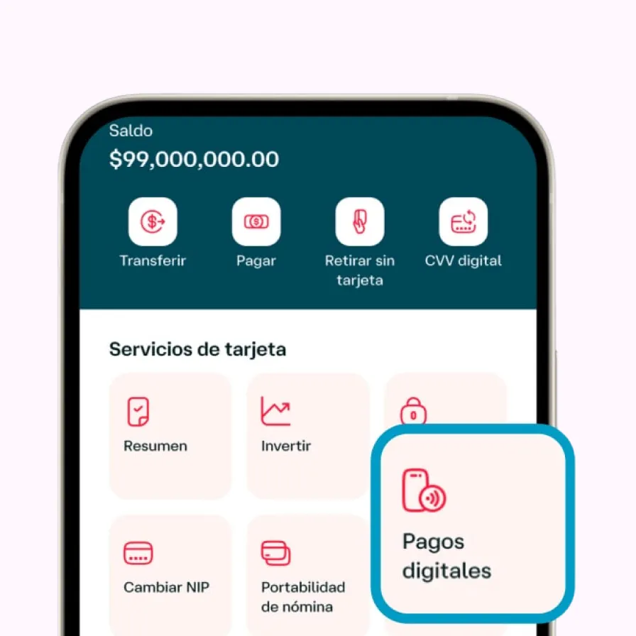 El paso 1 para enrolarte en la App Banamex y habilitar los pagos sin contacto.