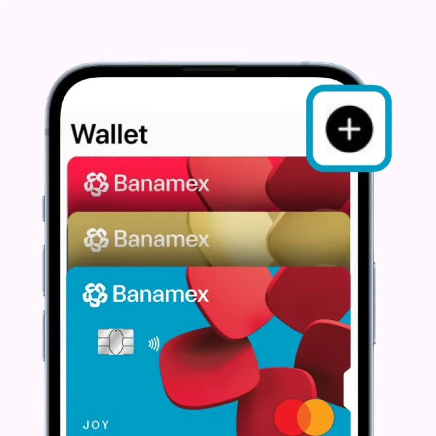 El paso 1 para enrolarte desde Apple Pay y activar los pagos sin contacto.