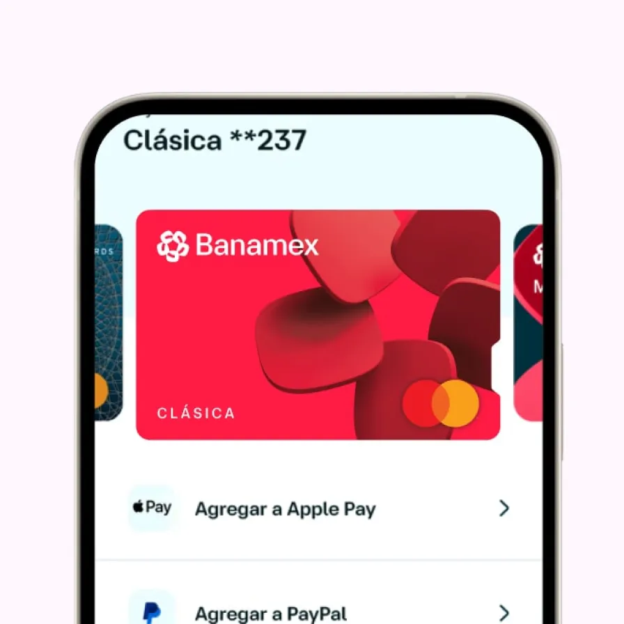 El paso 2 para enrolarte en la App Banamex y habilitar los pagos sin contacto.