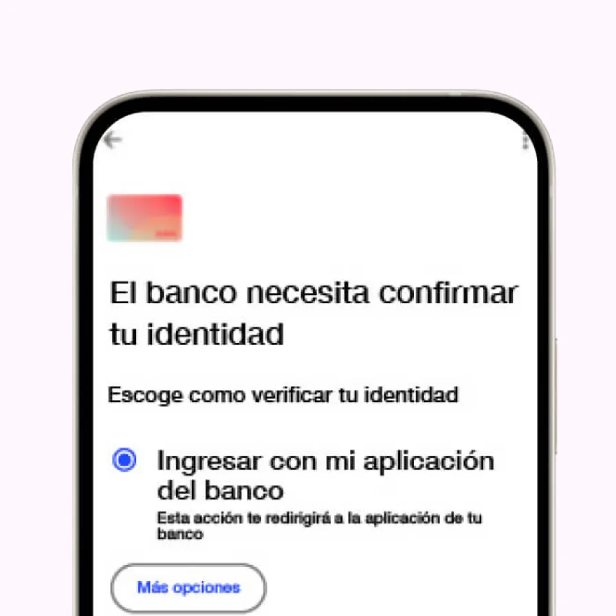 El paso 2 para enrolarte desde Google Pay y activar los pagos sin contacto.