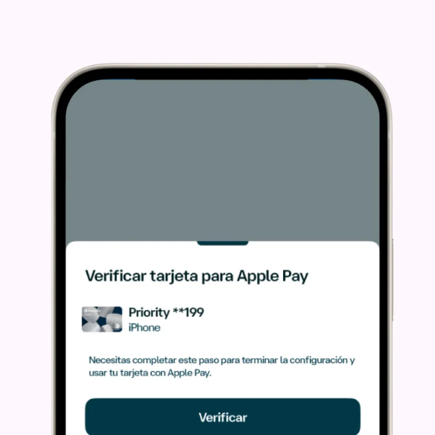El paso 4 para enrolarte desde Apple Pay y activar los pagos sin contacto.