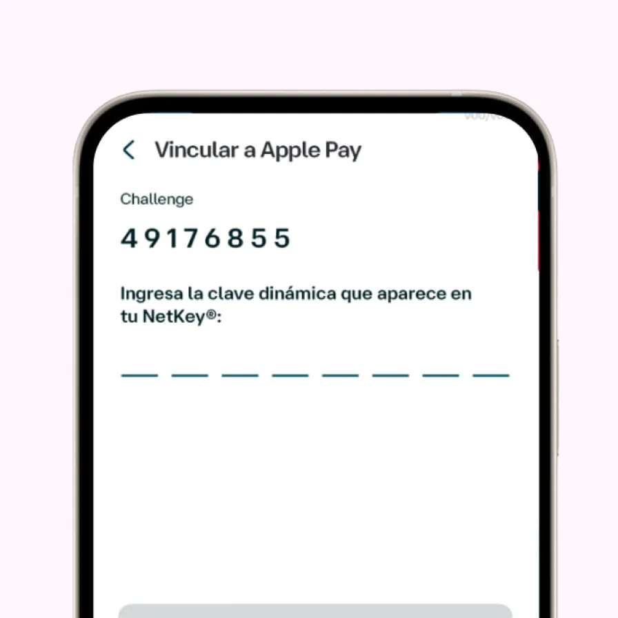 El paso 5 para enrolarte desde Apple Pay y activar los pagos sin contacto.