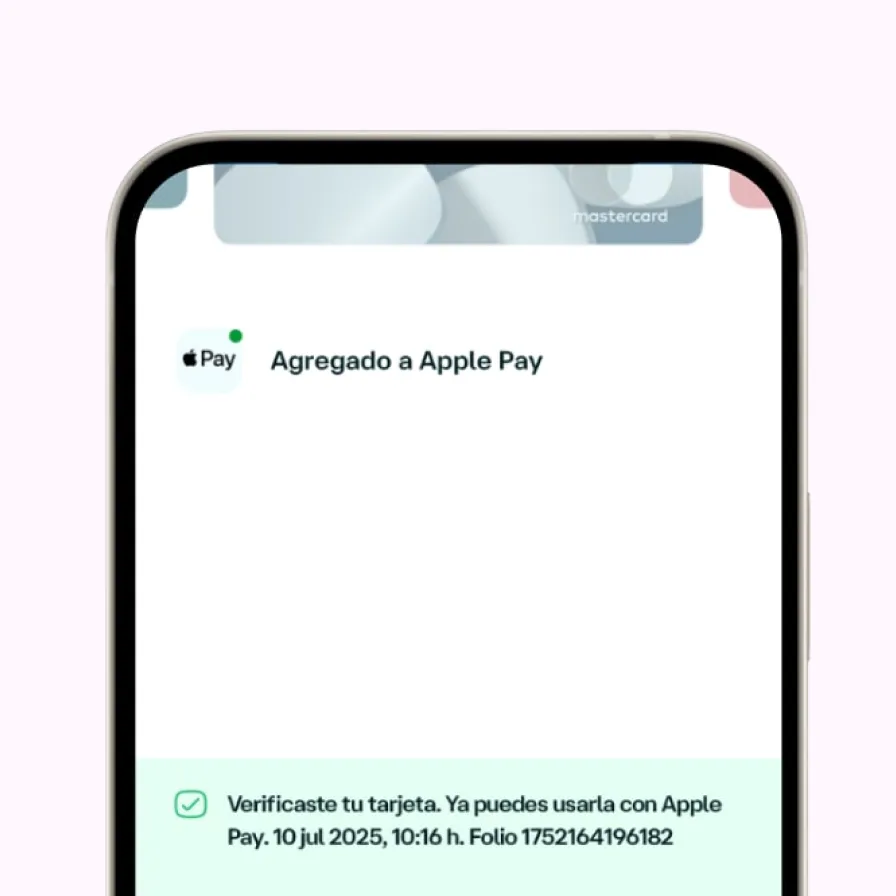 El paso 6 para enrolarte desde Apple Pay y activar los pagos sin contacto.
