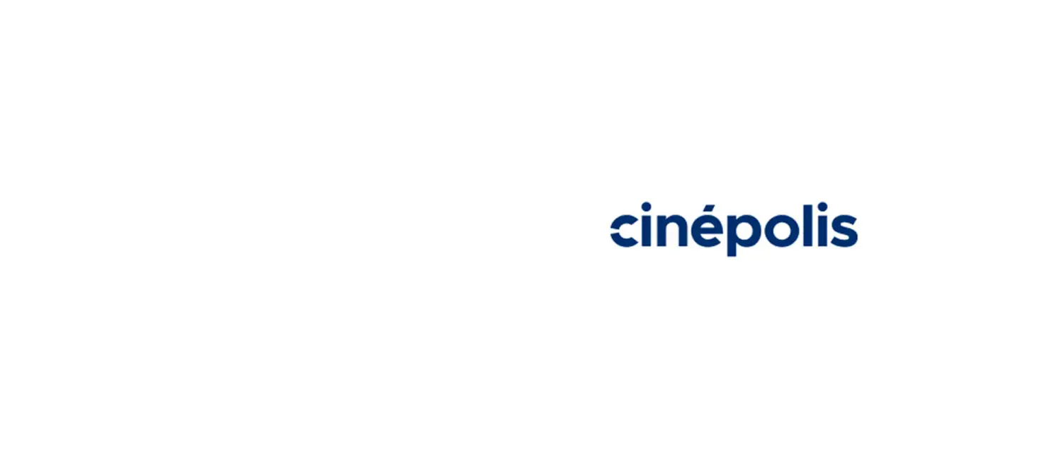 Logotipo de Cinépolis en color azul sobre fondo blanco, representando beneficios, promociones y experiencias de entretenimiento.