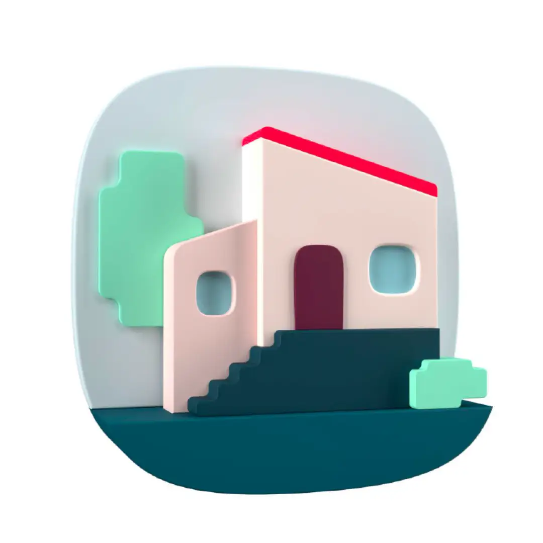 Ilustración de una vivienda, representando protección del hogar, seguridad patrimonial y tranquilidad para la familia.