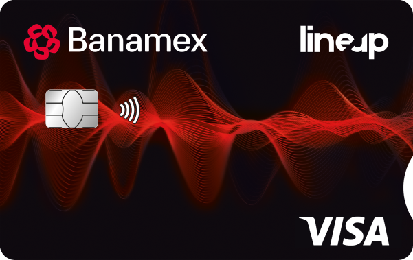 Tarjeta de Crédito LineUp Banamex Visa.