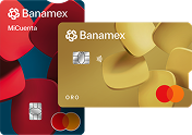 La Tarjeta de Crédito Oro horizontal frente a la Tarjeta de Débito Switch.