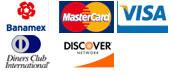 Banamex, visa, mastercard