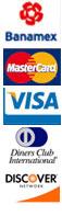Banamex, visa, discover