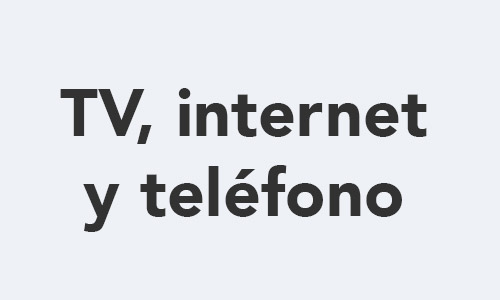 TV, internet y teléfono